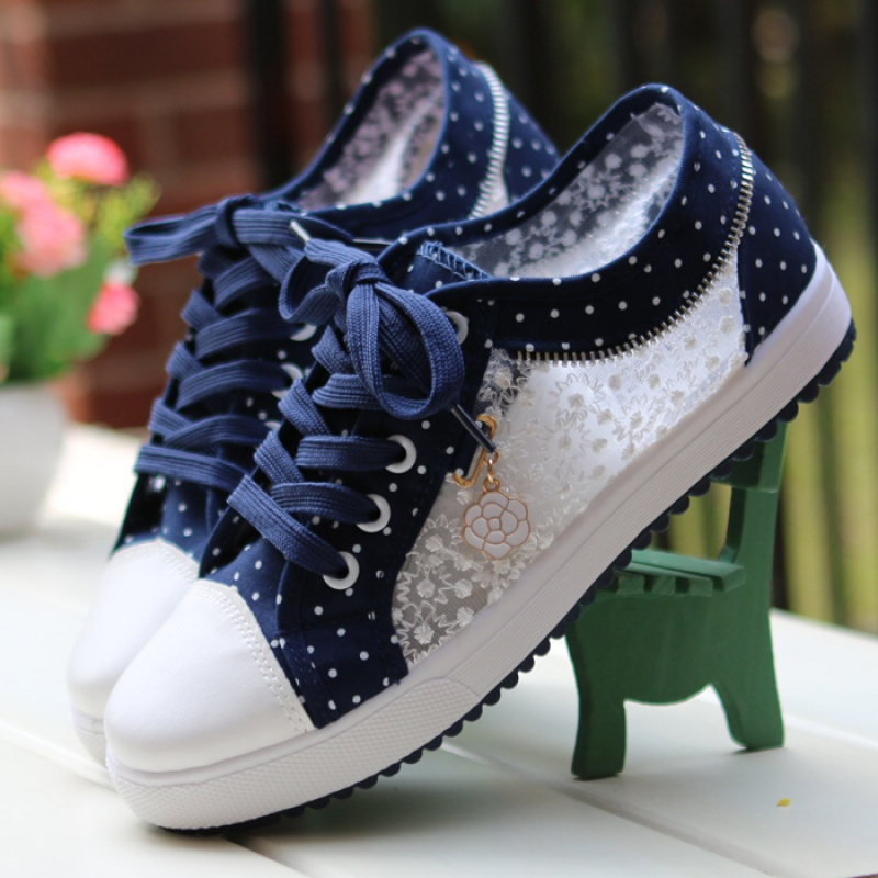 苏芈夏季新款镂空透气网鞋女士休闲鞋大中学生板鞋平底低帮帆布鞋女鞋