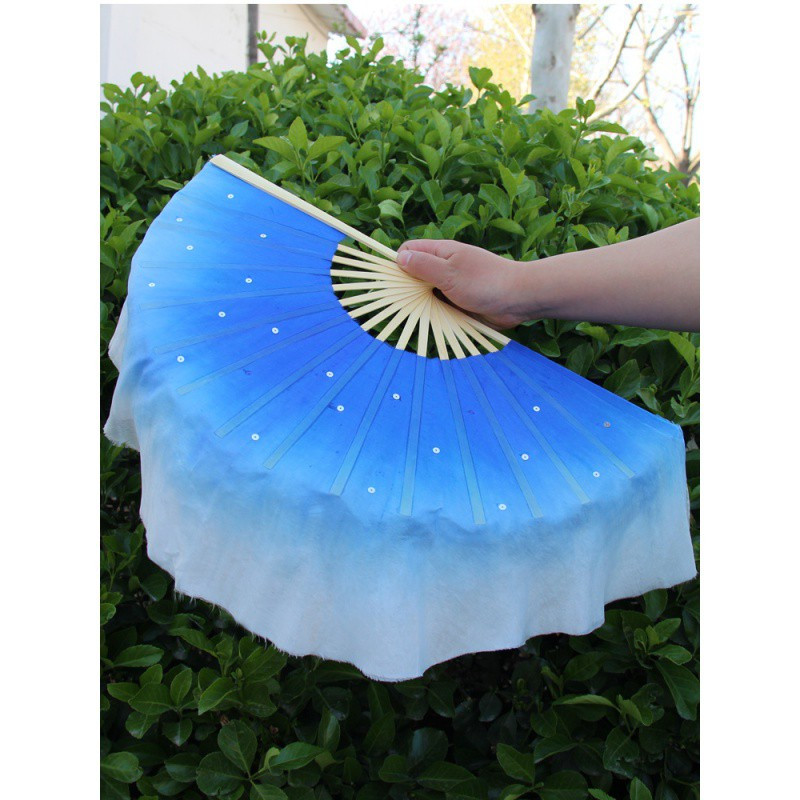 正品8寸儿童扇舞蹈扇子专业考级跳舞扇演出道具小号渐变 三维工匠