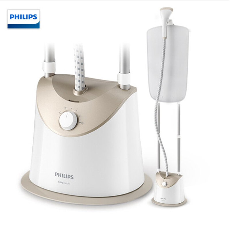 飞利浦(PHILIPS)蒸汽挂烫机 家用手持/挂式电熨斗熨烫机双杆带熨衣垫 1800W五档调节GC488/68