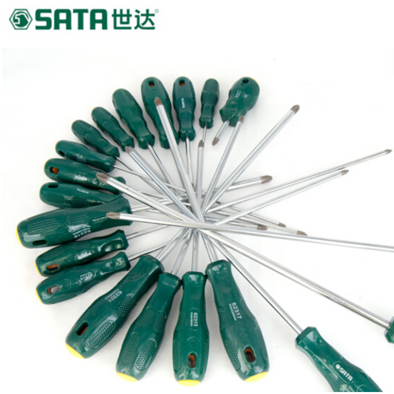 CCSM 世达 SATA 61607 T系列穿心一字螺丝批 8*200 10寸