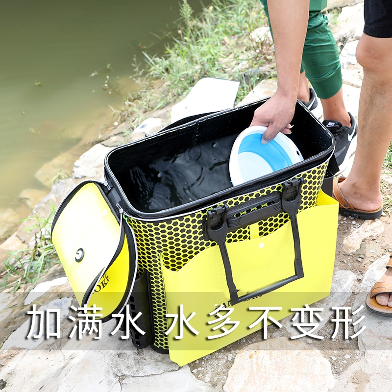 鱼桶多功能渔桶鱼闪电客护活鱼钓鱼桶一体成型鱼箱拉杆箱装鱼加厚