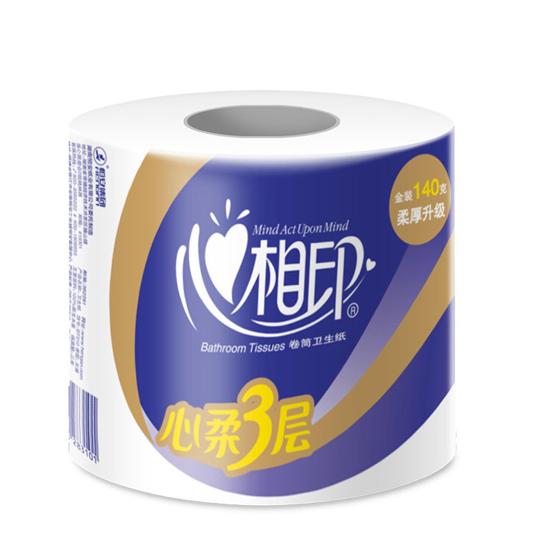 心相印心柔系列卫生纸巾3层140g*10卷纸