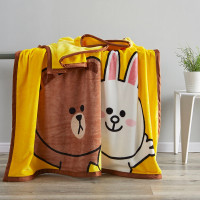 多喜爱家纺 卡尔绒单层毯(快乐布朗熊) 150*200