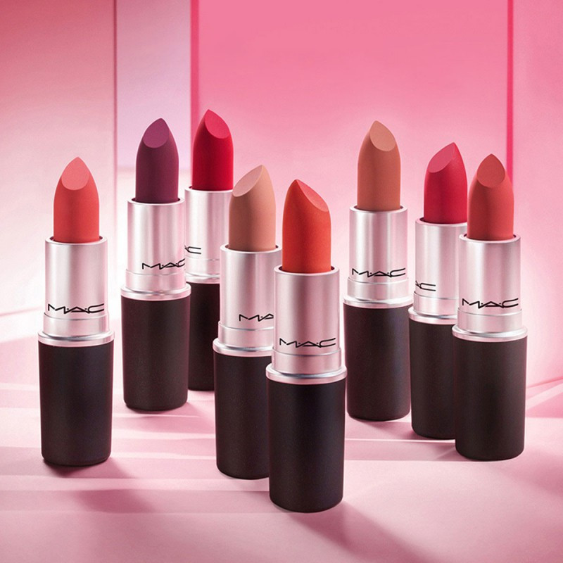 魅可mac口红丝缎柔雾唇膏 雾感丝滑 轻薄显色[暖粉豆沙]923, 糖渍樱花