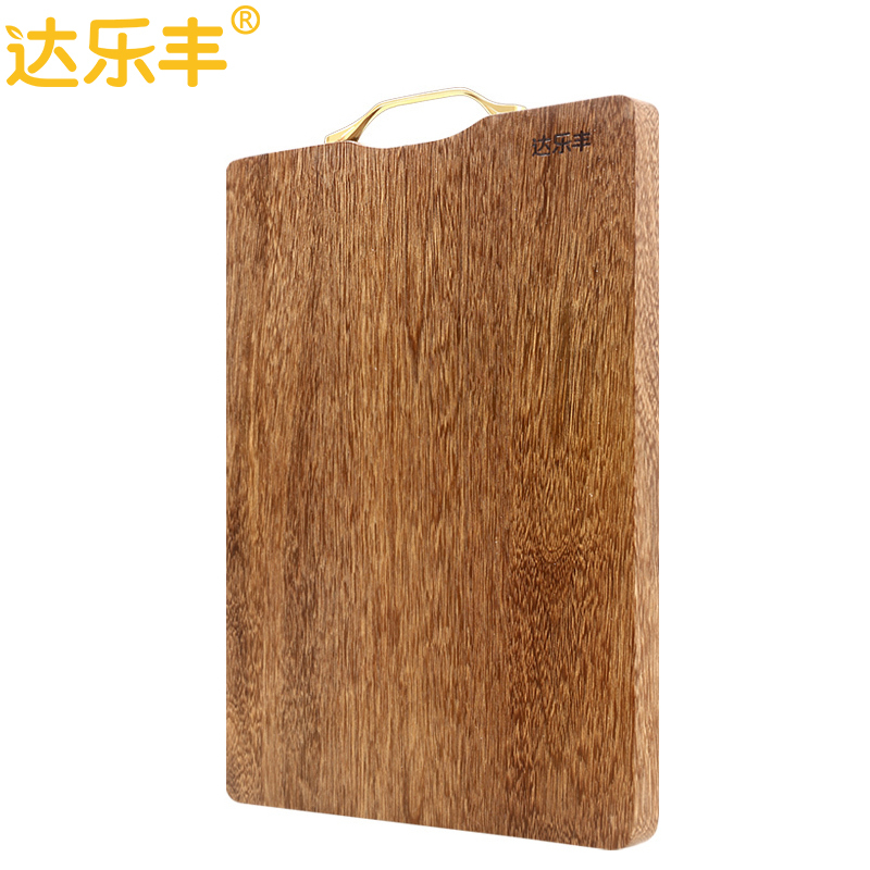 达乐丰 木质菜板 JP4028 40*28*2CM 鸡翅木无漆无蜡菜板 长方型实木家用砧板 长方形案板切菜板