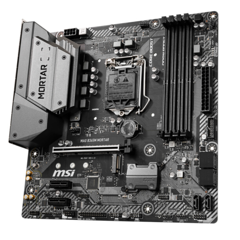 微星 (MSI) MAG B365M MORTAR 主板 +英特尔(Intel)i3 9100 酷睿四核 盒装CPU处