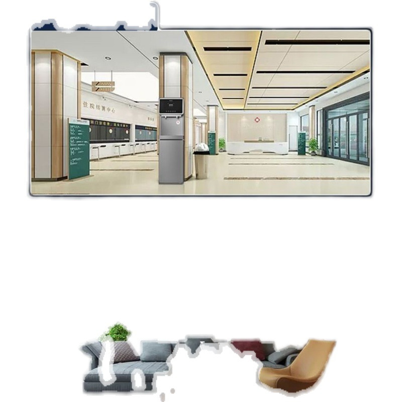 海尔(Haier)商用立式饮水机富锶矿泉水反渗透加热净饮一体机 HLZR75A-2L 四级精滤 UV抑菌 适合办公室