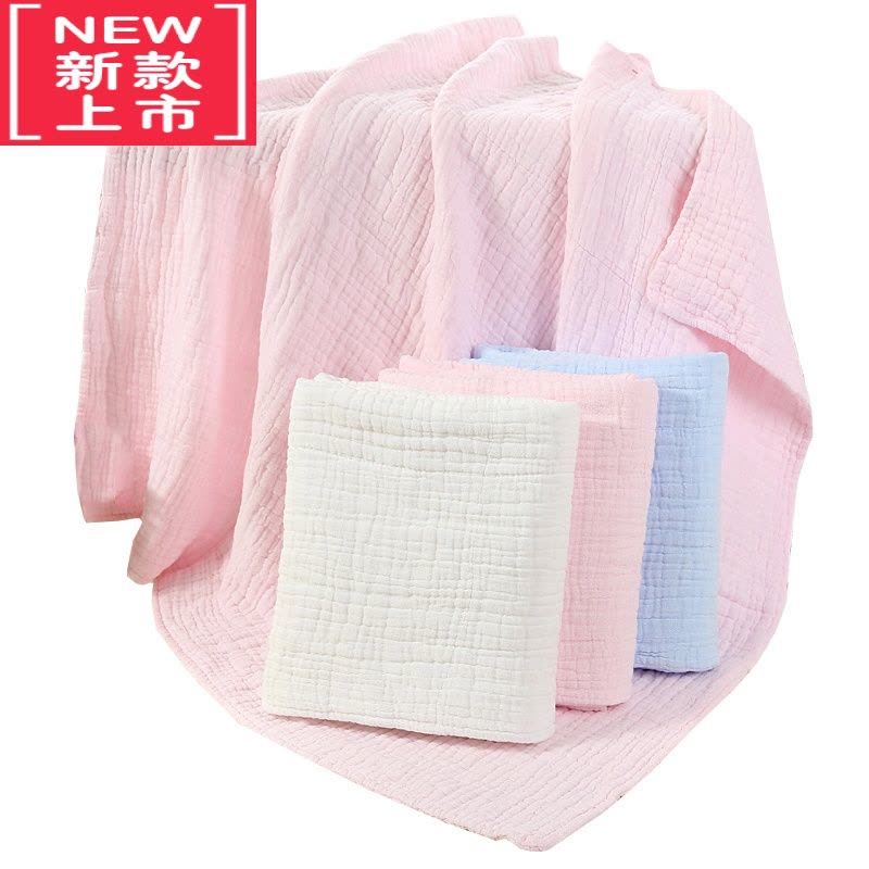 可莉允纱布婴儿浴巾新生儿浴巾宝宝柔软儿童毛巾被盖毯吸水加厚图片