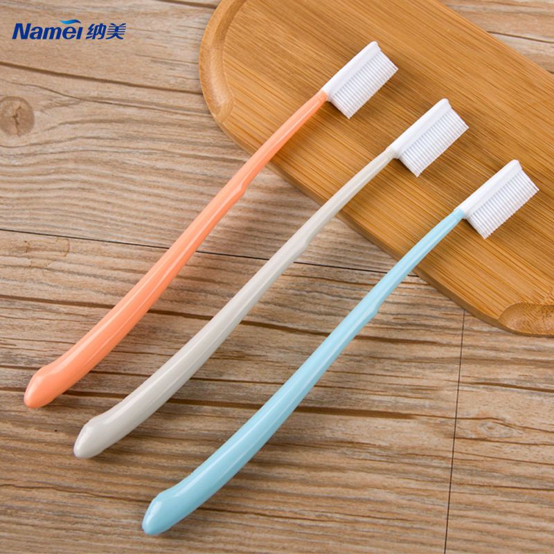 纳美纳米软胶毛抗菌焕柔牙刷1518款家庭装4卡共12支xl头护龈护齿