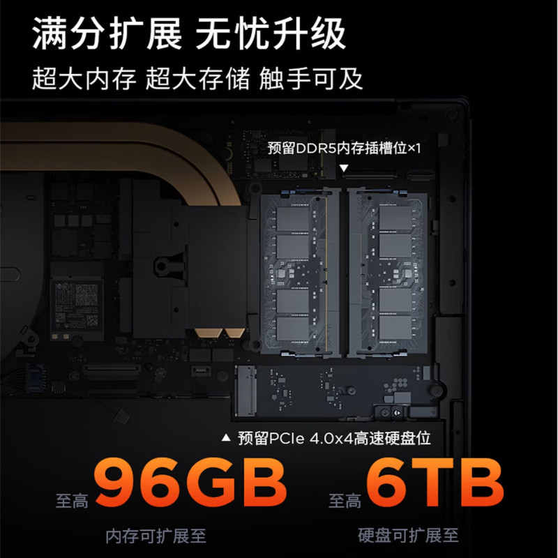 联想(Lenovo)小新16 16英寸轻薄本笔记本电脑(锐龙R7-H255 16G 512G 固态 Win11) 商务办公学习电脑 灰色高清大图