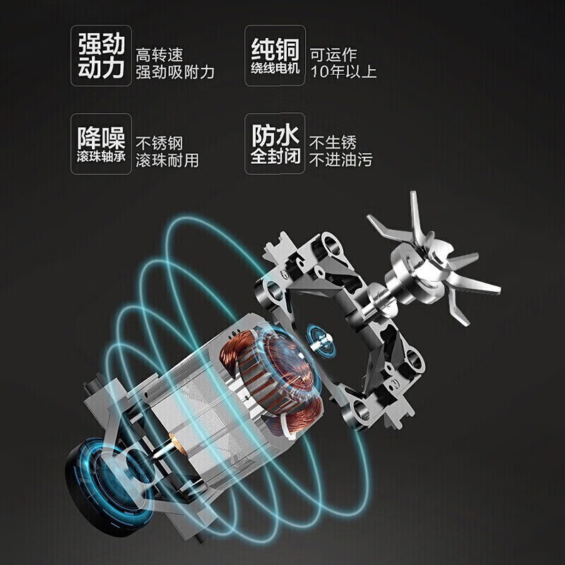 美的(Midea) 破壁机家用降噪低音全自动加热料理机辅食机智能预约多功能豆浆机榨汁机养生机 1.75L