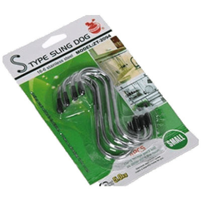 家柏饰(CORATED)(4个装)金属S形挂钩S型多用挂钩横杆挂钩厨房钩衣物挂钩_1