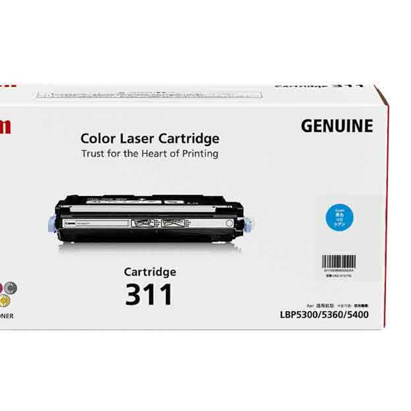 佳能(Canon) CRG-311C 硒鼓 适用机型:LBP5300/LBP5360 (单位:件) 青色