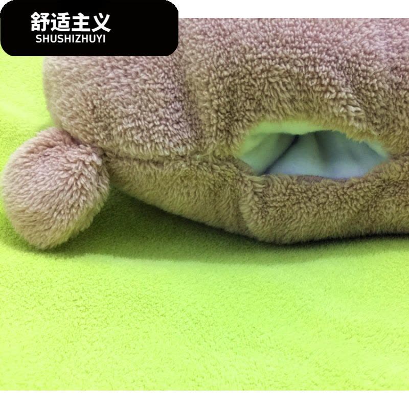 冬天方熊抱枕手捂两用可插手可爱暖手靠垫汽车办公室午休枕图片