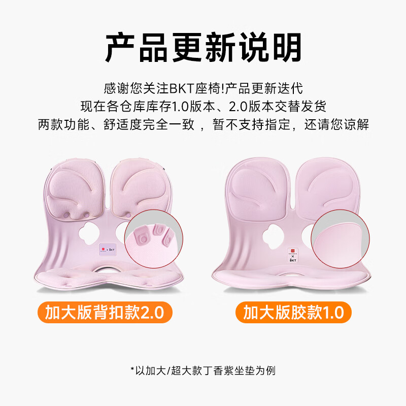 BKT护腰坐垫人体工学椅护腰久坐神器办公室腰靠垫透气高清大图