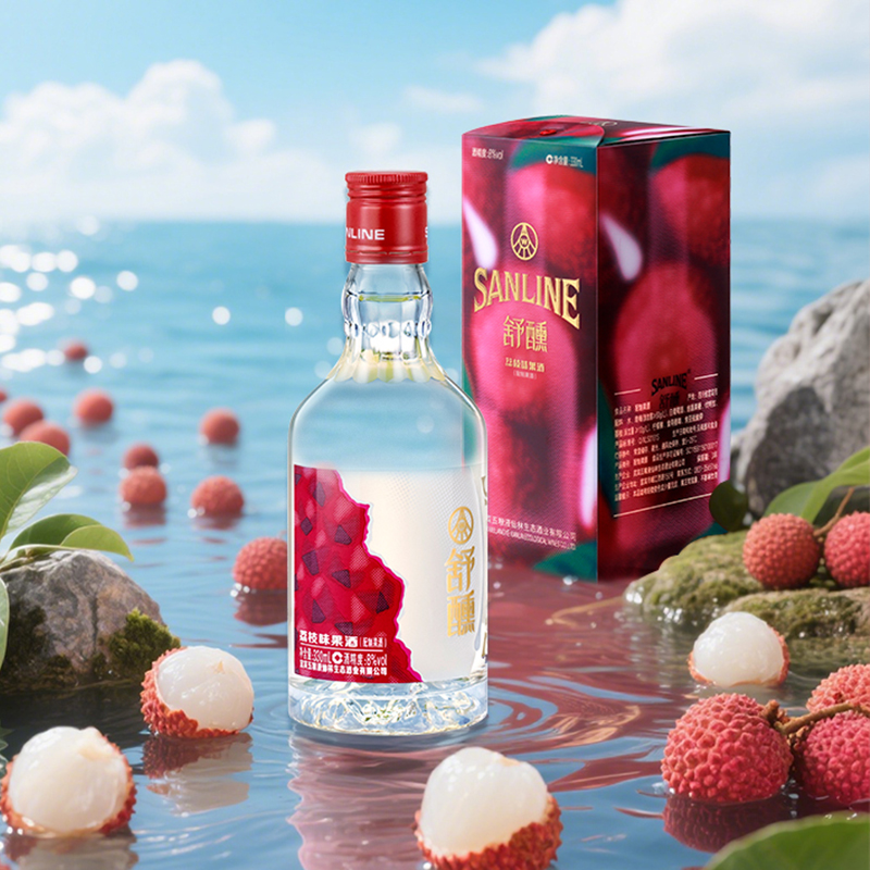 舒醺荔枝味果酒8度330mL高清大图