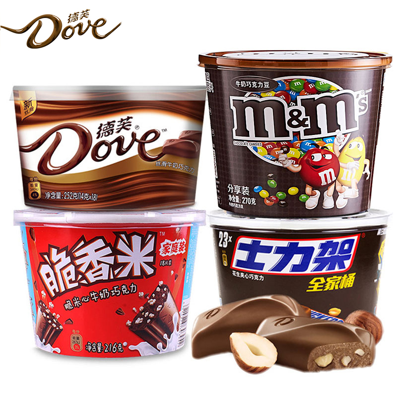 德芙脆香米巧克力多口味组合装年货休闲零食小吃大礼包