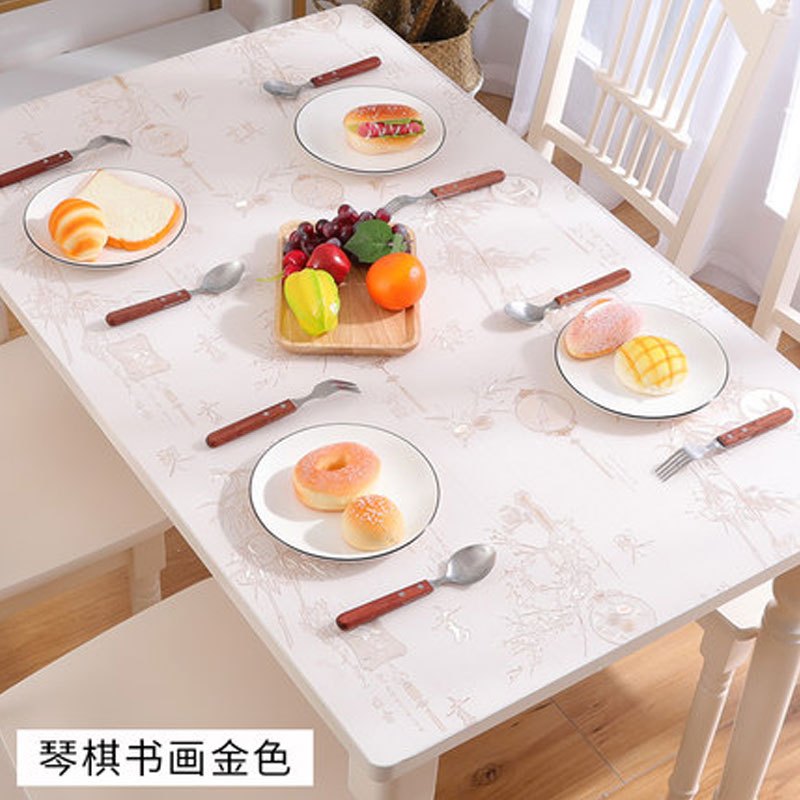 餐桌茶几垫桌布免洗厚软塑料玻璃家用透明水晶板创意简约家居家用桌布小清新