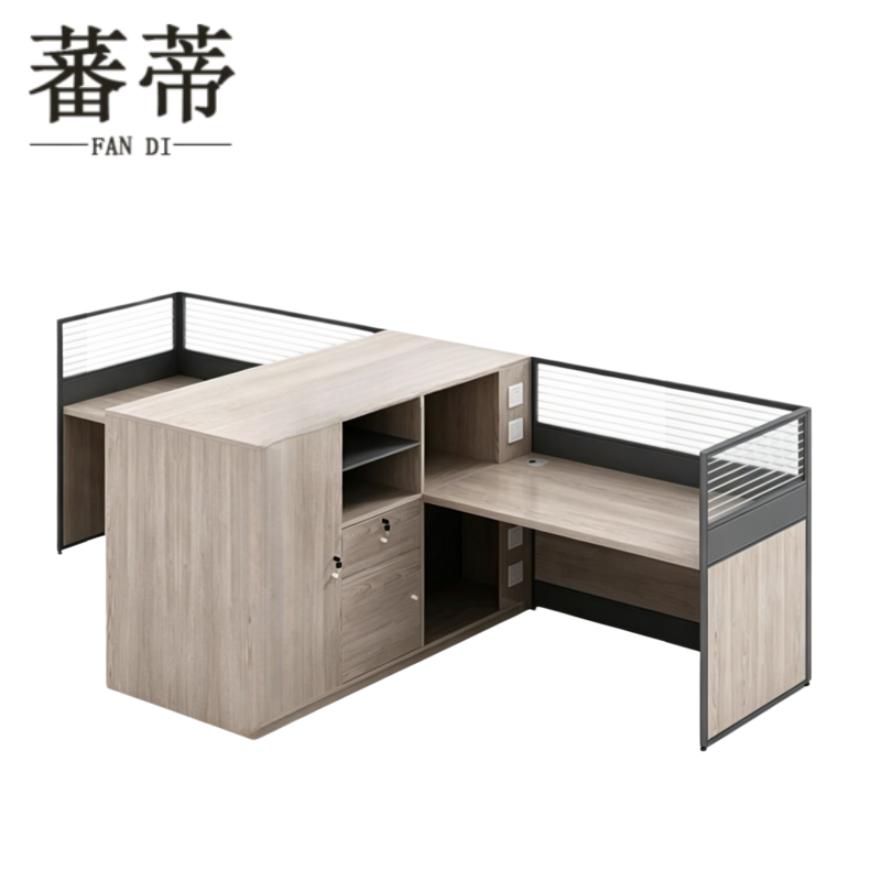 蕃蒂屏风工位3*1.4*1.1m(含柜)套高清大图