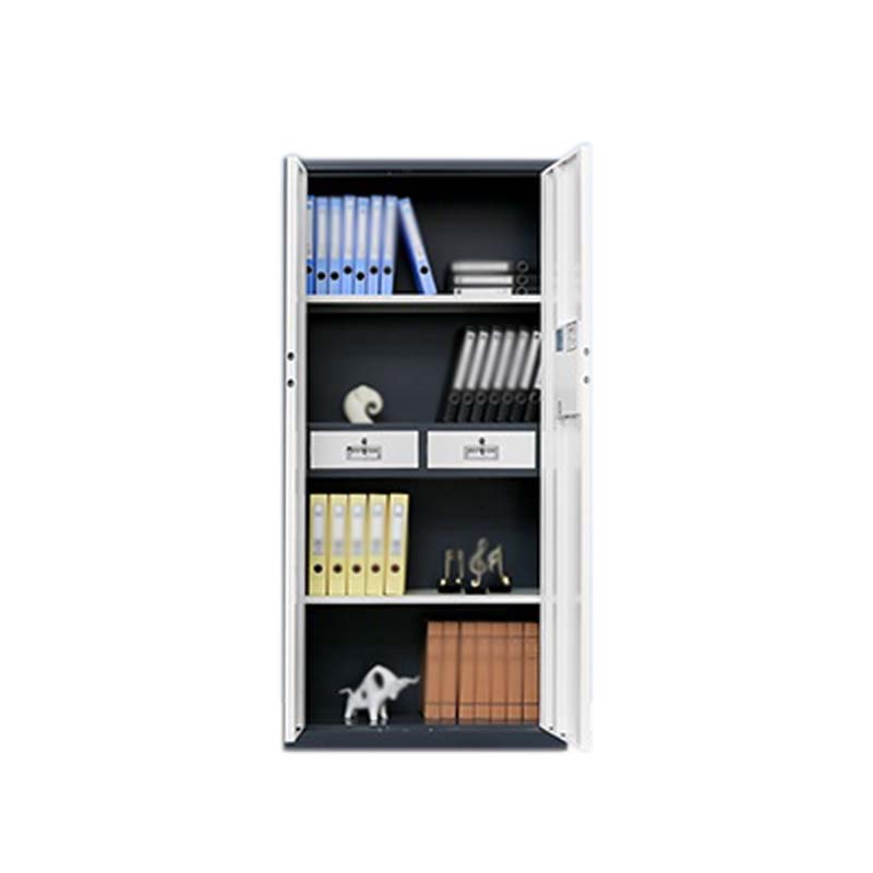 帅畅保密柜财务档案柜文件柜办公室资料储物柜保险柜通体灰框白门-国保密码锁高清大图