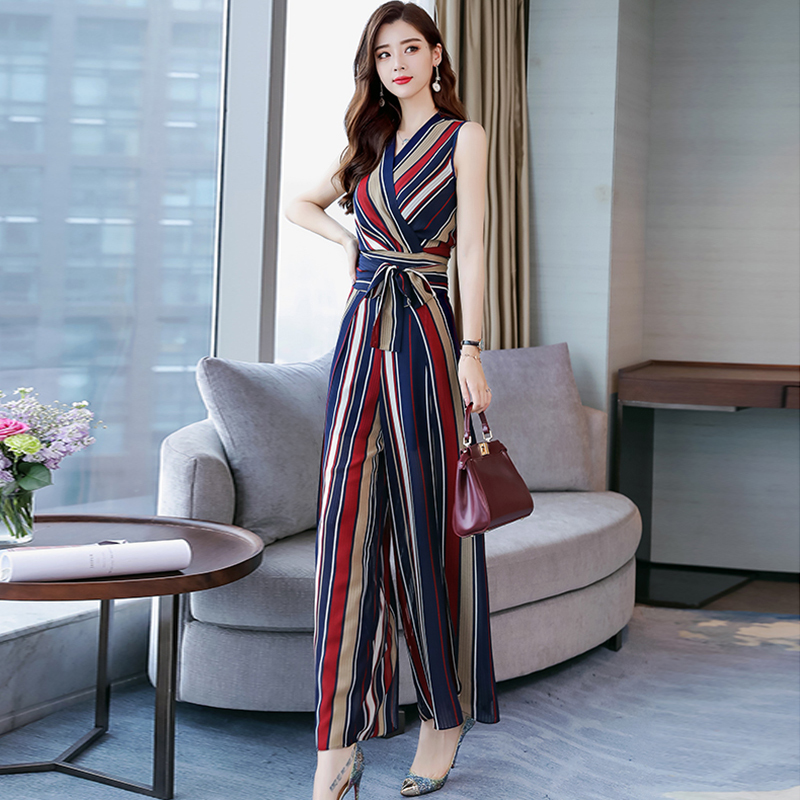 夏款女神范裤子套装时尚两件套女士新品俏皮女装韩版气质阔腿裤潮