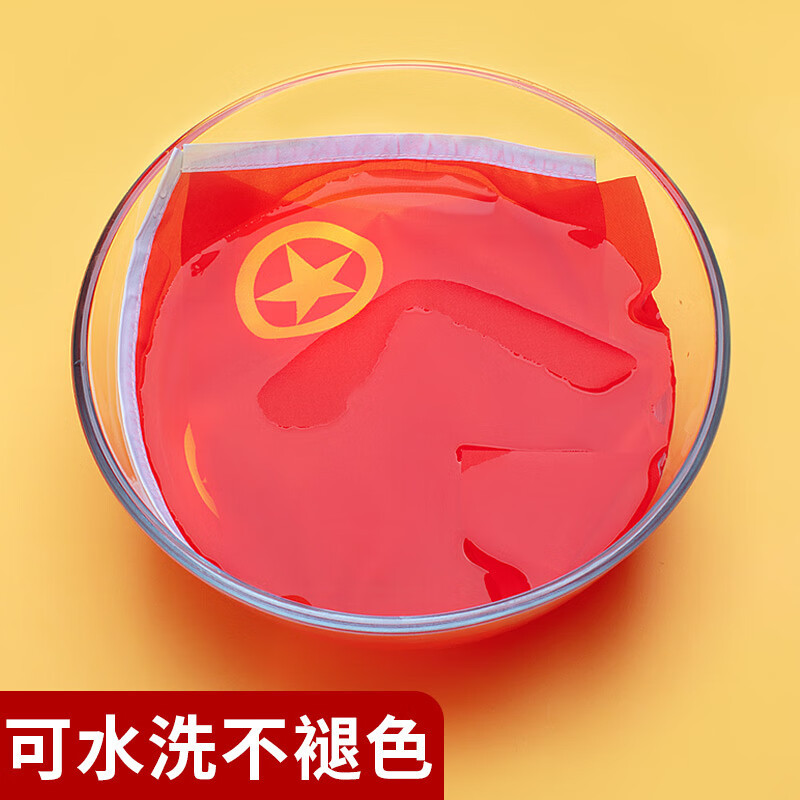 LISM-手摇小团旗手拿旗帜中国共青团旗子 8号团旗50面带杆