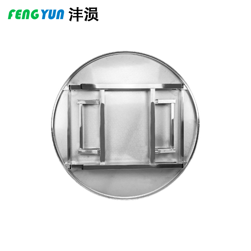 沣涢 不锈钢连体圆桌 100x72cm 张高清大图