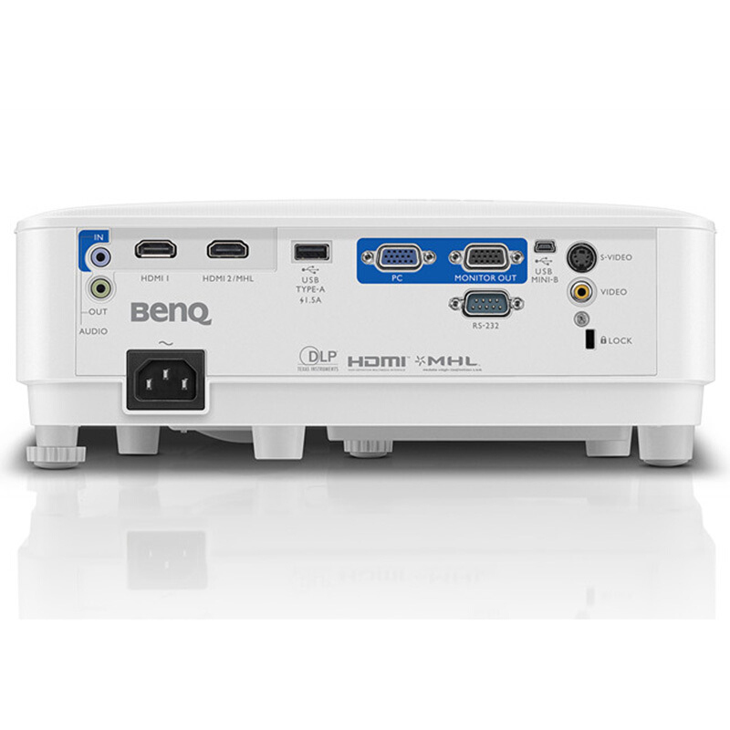 明基(BenQ) MX604投影仪投影机办公(标清3600流明HDMI*2内置音响,3600流明 1024*768) 官方标配