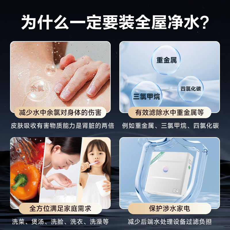AO史密斯佳尼特全屋净水 2吨每小时大流量 中央净水机CCWP-A1