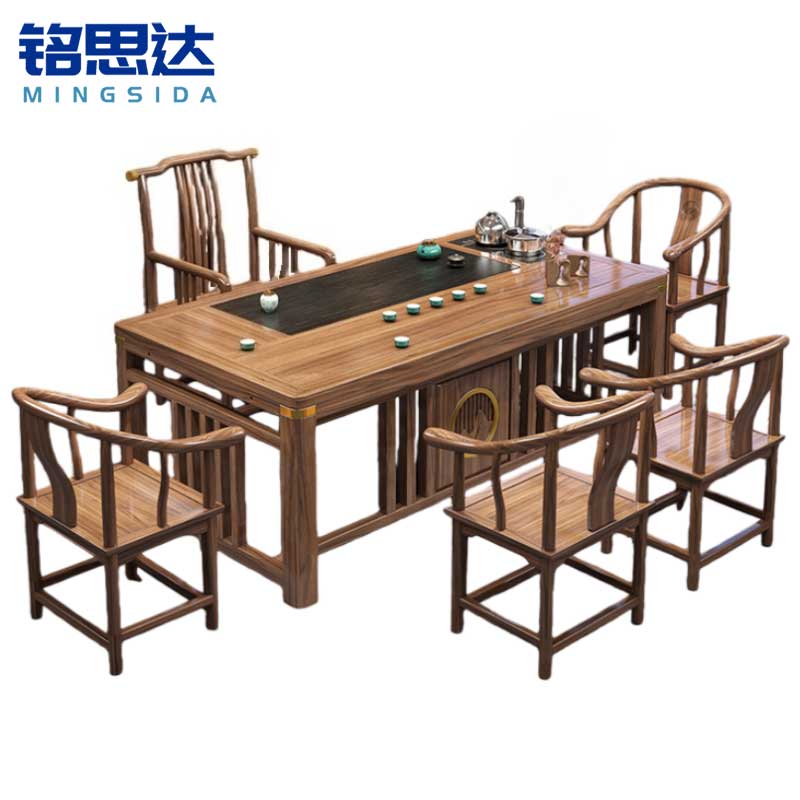 铭思达茶桌1.8米5椅套高清大图