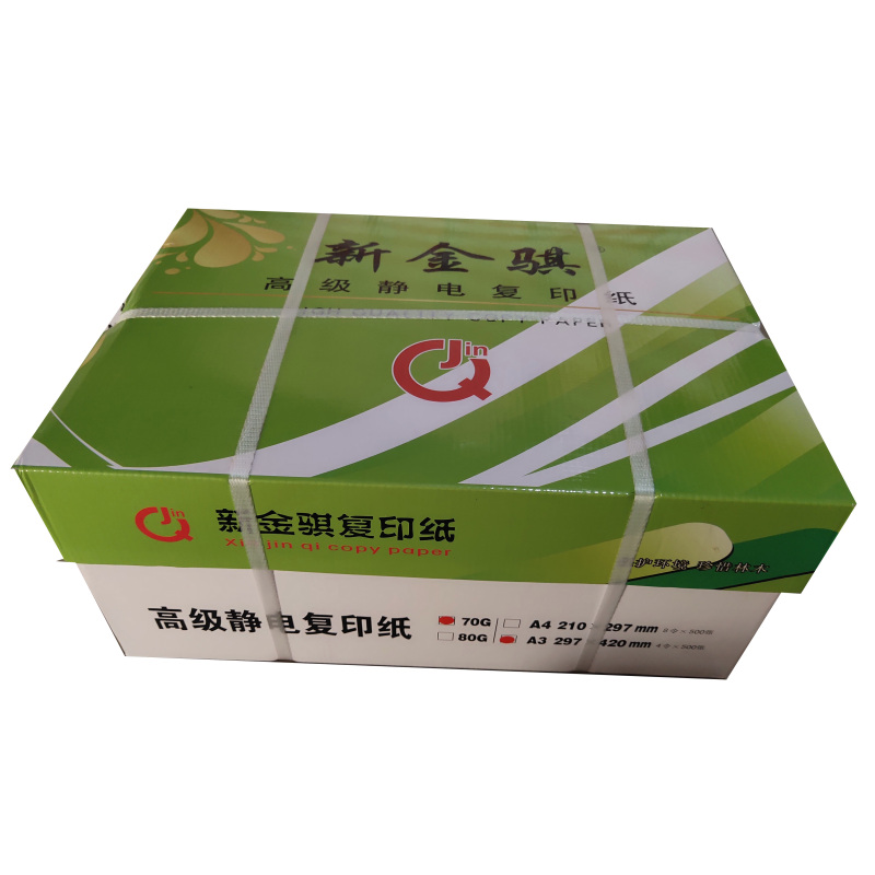 新金骐 绿新金骐高级静电复印纸70g复印纸白纸草稿纸 整箱 70g-A3-4包装(2000张)