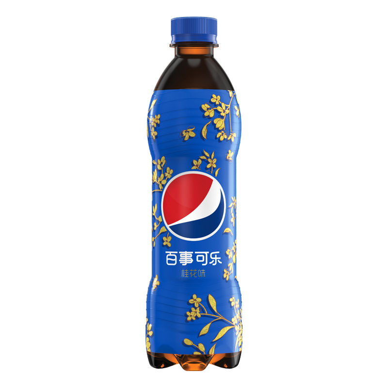 百事可乐桂花味汽水600ml 24瓶装 碳酸饮料 整箱自营