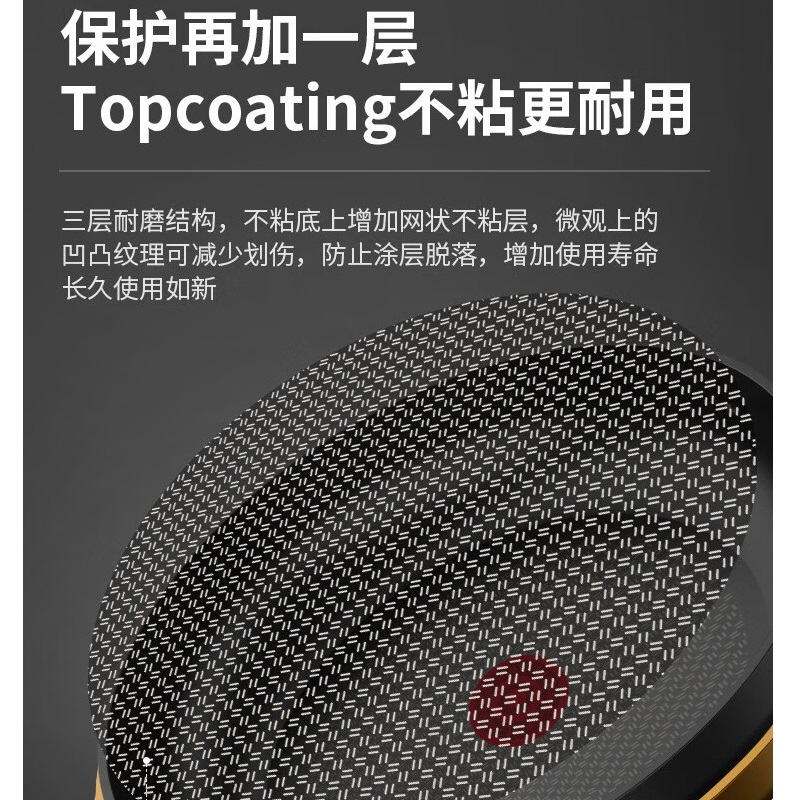 苏泊尔火红点聚油煎锅平底不粘锅26CM磁灶燃气通用家用蛋煎牛排PJ26HA10高清大图