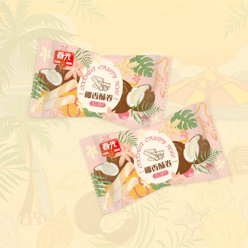春光 椰香酥卷套盒500g(单位:盒)高清大图