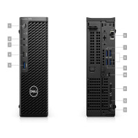 DELL戴尔 T3440/T3240图形工作站台式机 小型迷你设计师电脑主机 T3240 i7-10700 2.9G 8核心 64G内存/256G固态+2T/P620-2G显卡