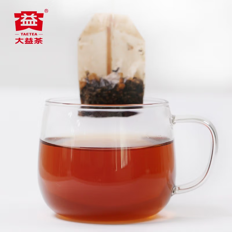 大益茶叶 花茶 玫瑰普洱茶 熟茶袋泡茶 健康 养生 礼盒 送礼 易存储 1.6g*25袋 便携茶饮高清大图