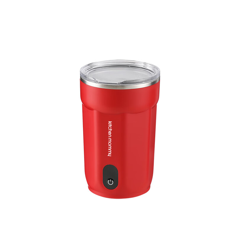 厨创妈咪(kitchen mommy)家用全自动咖啡杯搅拌杯KT-JB-300红色400ml