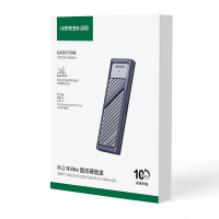 绿联(UGREEN)M.2移动硬盘盒NVMe/SATA双协议Type-C3.2适用笔记本苹果16外接SSD固态硬盘盒