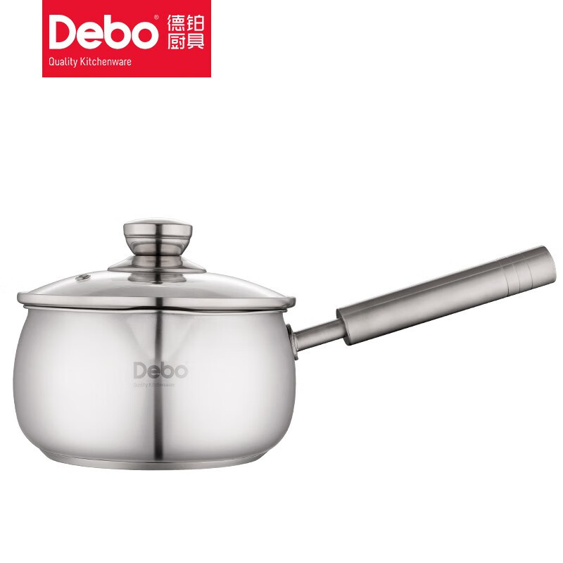 德铂(Debo) 梅根不锈钢奶锅16cm DEP-748