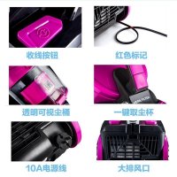 美的(Midea)吸尘器 卧式家用大吸力 无耗材水洗尘杯 大功率吸尘机 小型便携C3-L143C