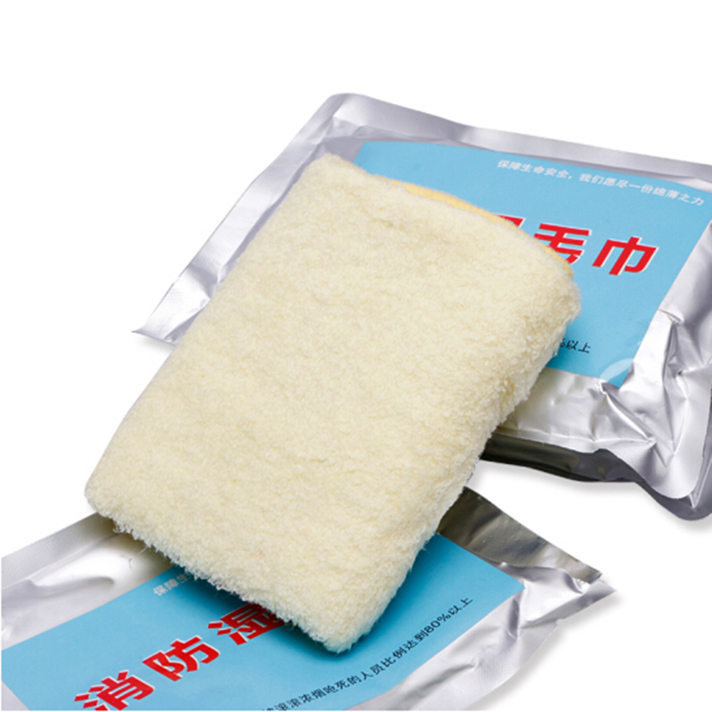 消防湿巾消防检查演习逃生应急包消防湿巾酒店火灾逃生应急毛巾防烟湿