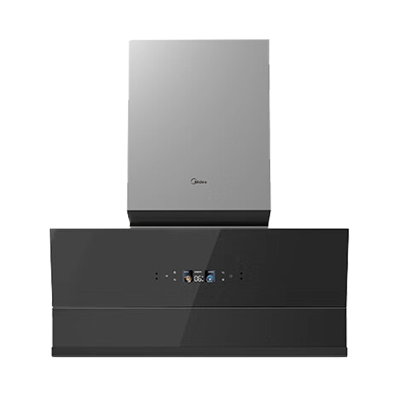 美的(Midea)抽油烟机家用 顶侧双吸 烟灶联动 23m³风量大吸力 变频巡航 超薄近吸 自动清洗油烟机 AK5