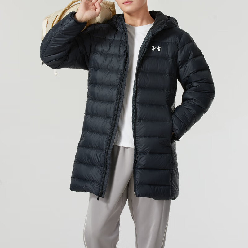 安德玛(Under Armour)男装新款时尚潮流运动外套健身训练舒适保暖休闲羽绒服1385839-001 ZP