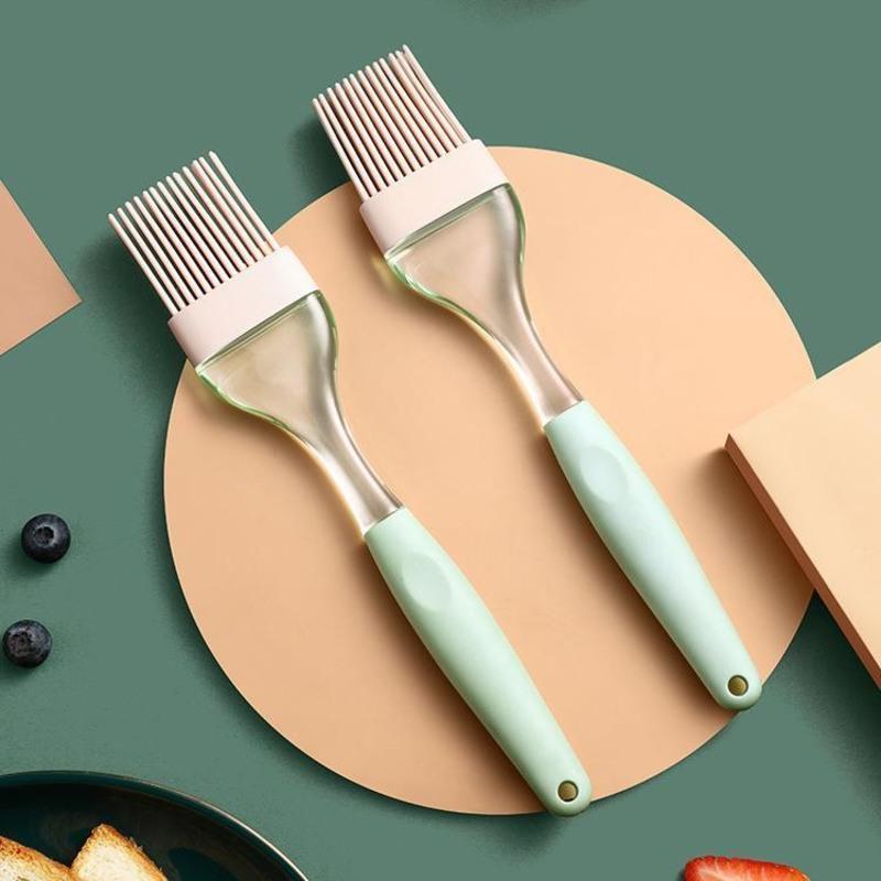 芬兰云杉绿硅胶油刷闪闪优品刷油刷子硅胶耐高温厨房烙饼烧烤刷不掉毛