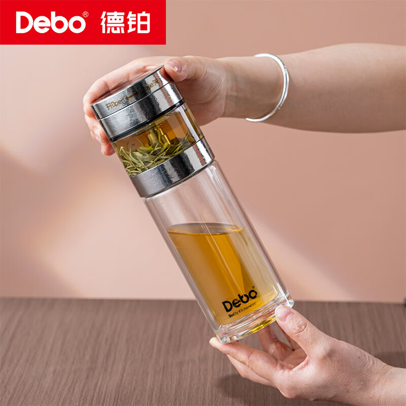 德铂(Debo) DEP-DS455 罗顿纯钛泡茶杯 300ml(单位:个)请备注颜色高清大图