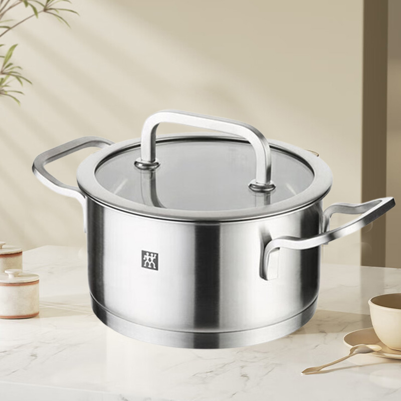 双立人炖锅16cm不锈钢双耳炖煮锅汤锅66602-160-922高清大图