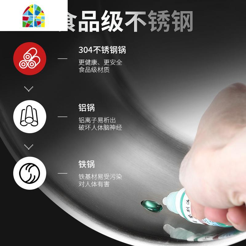 汤锅家用燃气304不锈钢小煮汤加厚大容量电磁炉小蒸笼 FENGHOU 18cm汤锅