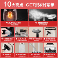 苏泊尔(SUPOR) 挂烫机家用熨烫机蒸汽小型立式双杆手持电熨斗含熨烫板商用服装平烫适用GT13CP-20