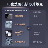 小米米家洗碗机16套N1嵌入式家用智能全自动热风烘干机高配性价比