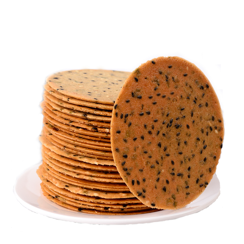 黑芝麻海苔芝麻瓦片500g薄脆薄片学生儿童老人营养早餐下午茶零食